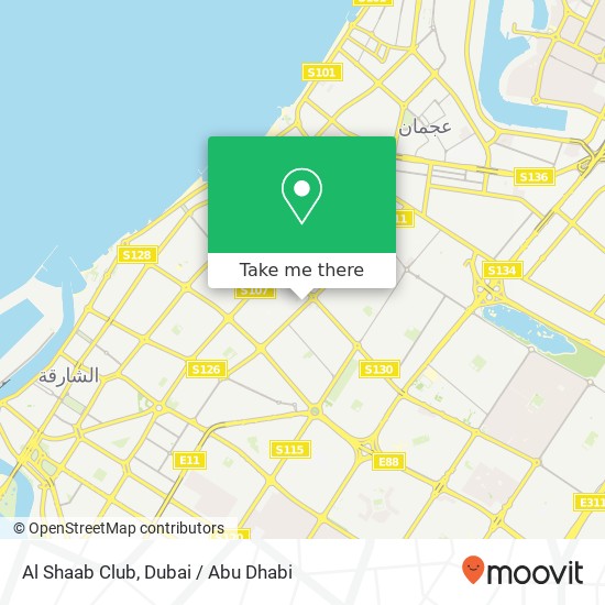 Al Shaab Club map