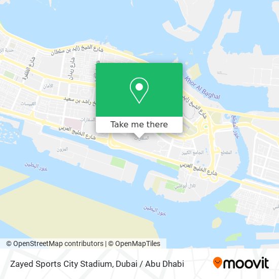 Zayed Sports City Stadium map