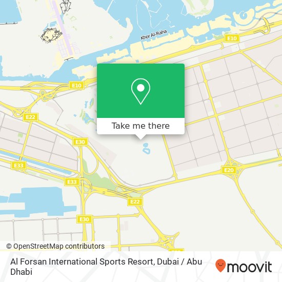 Al Forsan International Sports Resort map