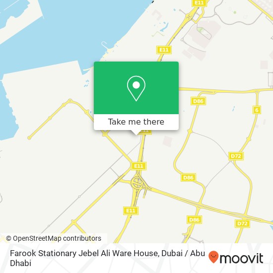 Farook Stationary  Jebel Ali Ware House map