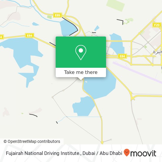Fujairah National Driving Institute. map