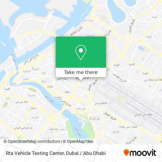 Rta Vehicle Testing Center map