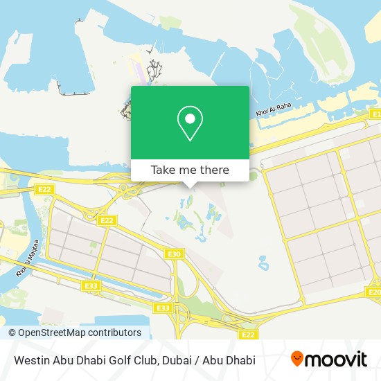 Westin Abu Dhabi Golf Club map