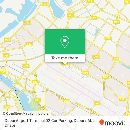 Dubai Airport Terminal 02 Car Parking map