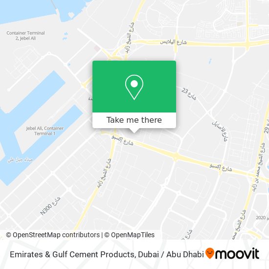 Emirates & Gulf Cement Products map