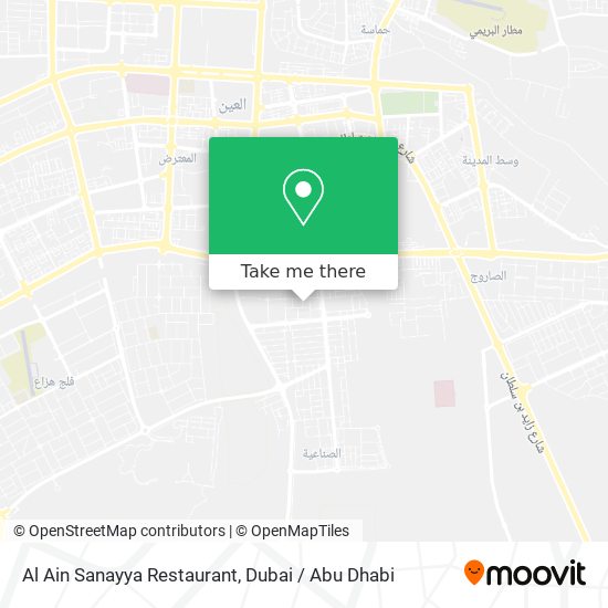 Al Ain Sanayya Restaurant map