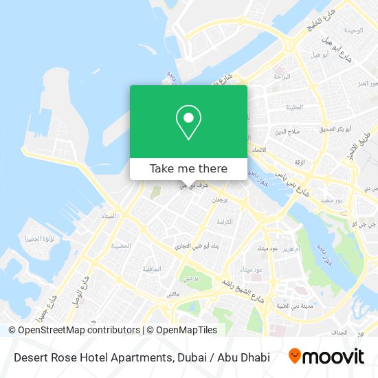 Desert Rose Hotel Apartments map