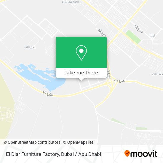 El Diar Furniture Factory map