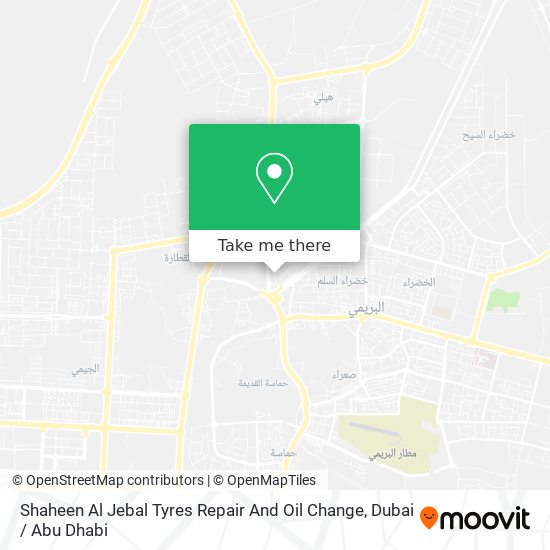 Shaheen Al Jebal Tyres Repair And Oil Change map