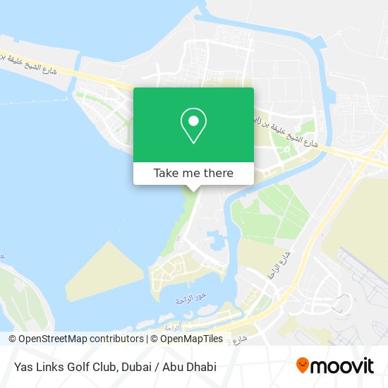 Yas Links Golf Club map