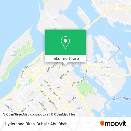 Hyderabad Bites map