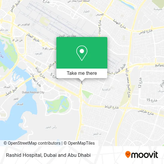 Rashid Hospital map