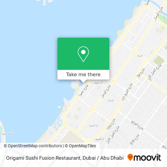 Origami Sushi Fusion Restaurant map