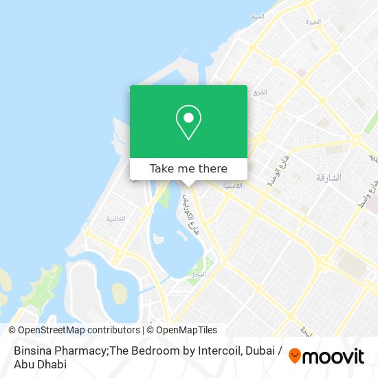 Binsina Pharmacy;The Bedroom by Intercoil map