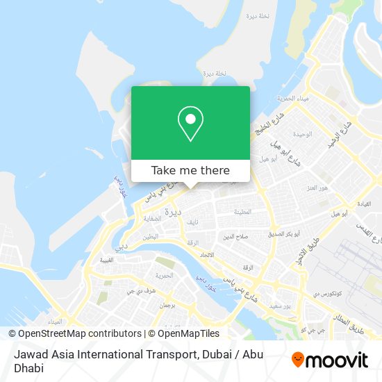Jawad Asia International Transport map