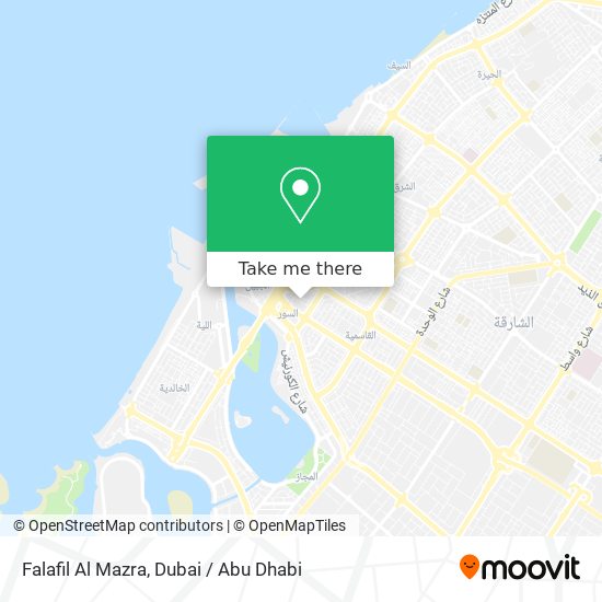 Falafil Al Mazra map