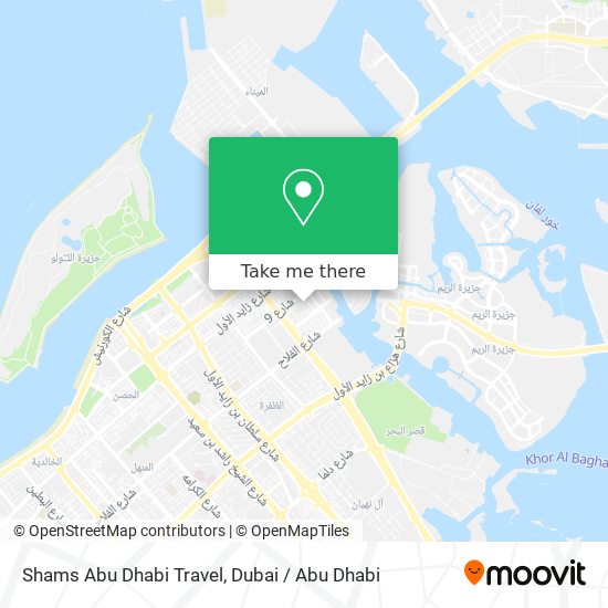 Shams Abu Dhabi Travel map