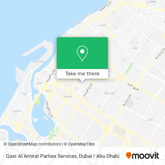 Qasr Al Amirat Parties Services map