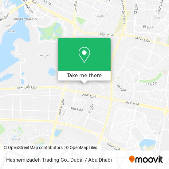 Hashemizadeh Trading Co. map