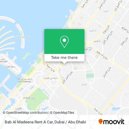 Bab Al Madeena Rent A Car map