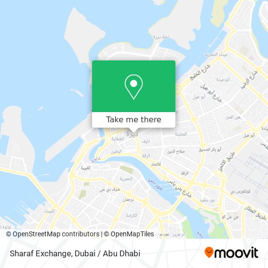 Sharaf Exchange map