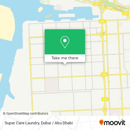 Super Care Laundry map