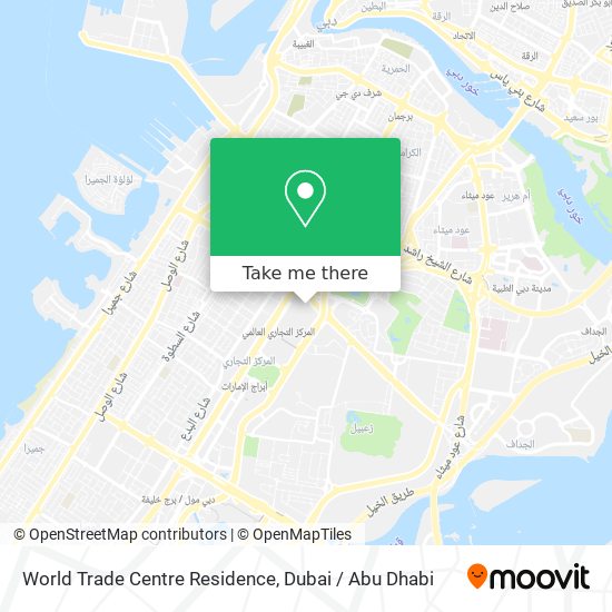 World Trade Centre Residence map