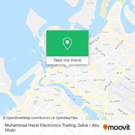 Muhammad Hayat Electronics Trading map