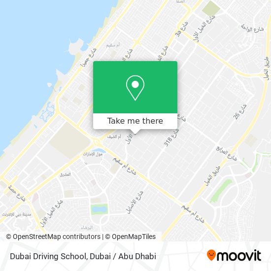 Dubai Driving School map