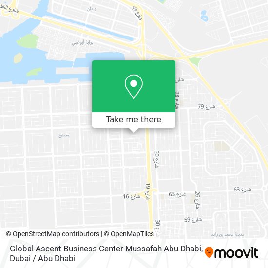 Global Ascent Business Center Mussafah Abu Dhabi map