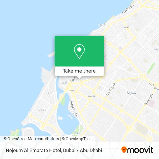 Nejoum Al Emarate Hotel map