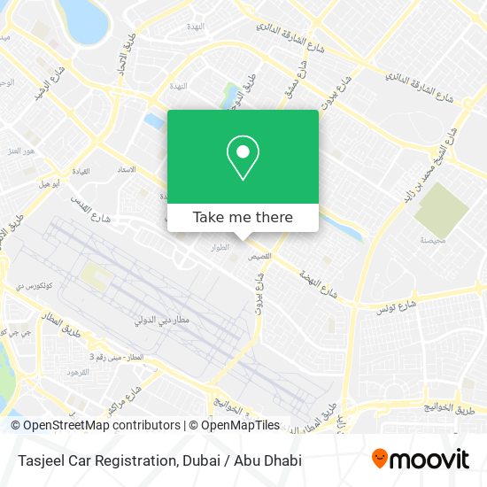 Tasjeel Car Registration map