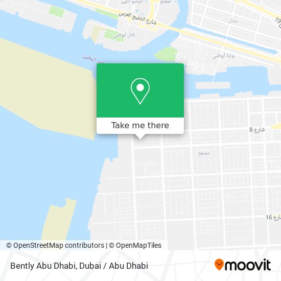 Bently Abu Dhabi map