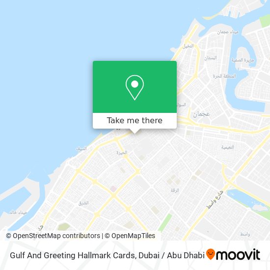 Gulf And Greeting Hallmark Cards map
