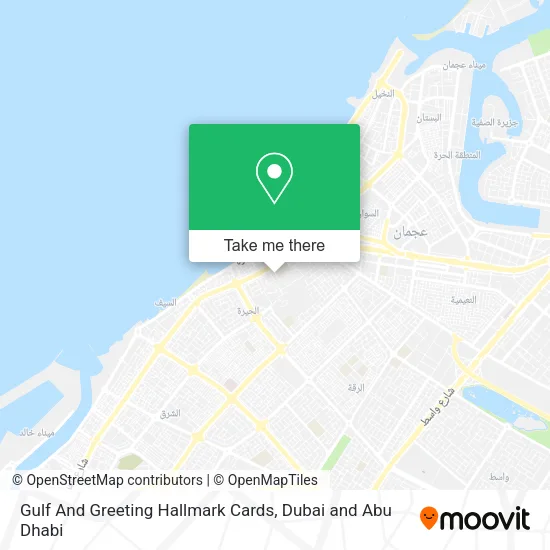 Gulf And Greeting Hallmark Cards map