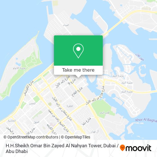 H.H.Sheikh Omar Bin Zayed Al Nahyan Tower map
