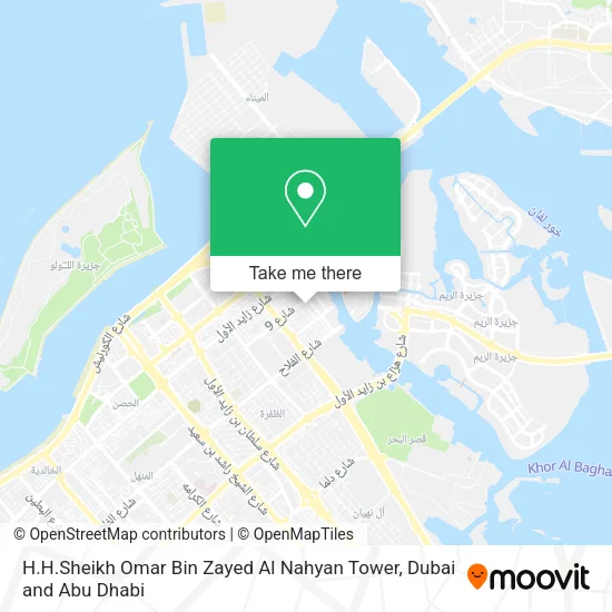 H.H.Sheikh Omar Bin Zayed Al Nahyan Tower map