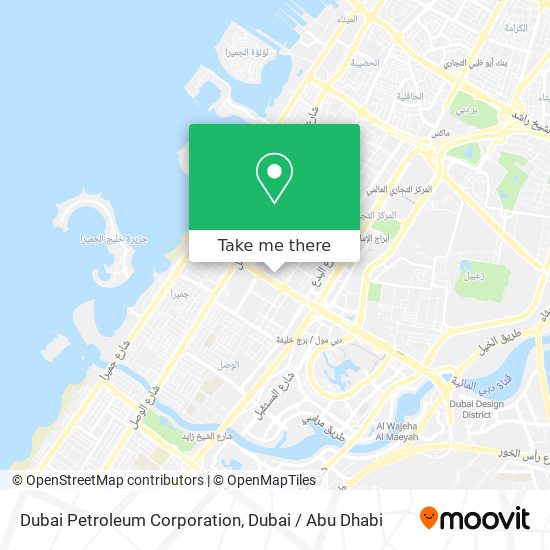 Dubai Petroleum Corporation map