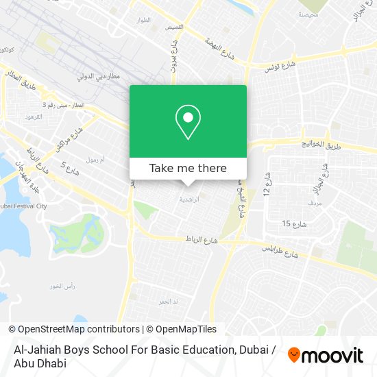 Al-Jahiah Boys School For Basic Education map