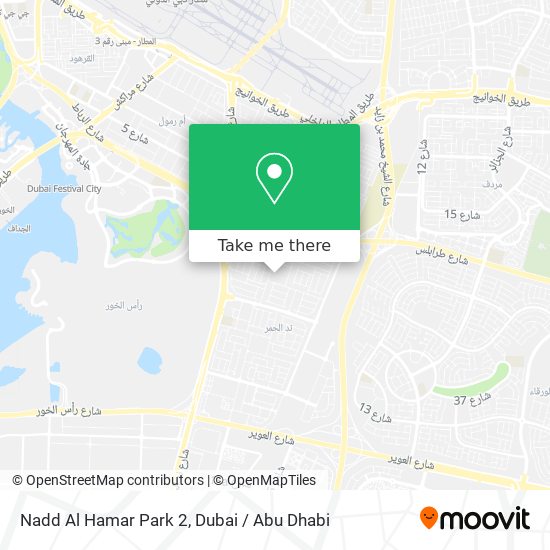 Nadd Al Hamar Park 2 map