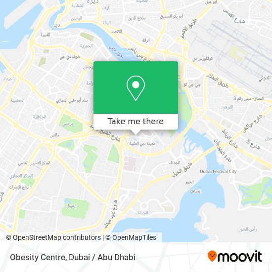 Obesity Centre map