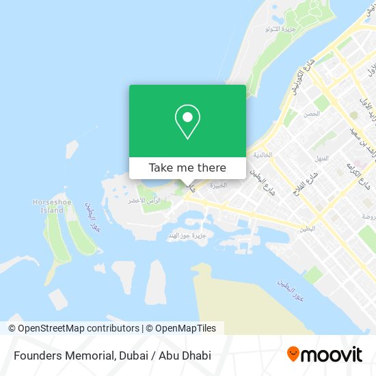 Founders Memorial map