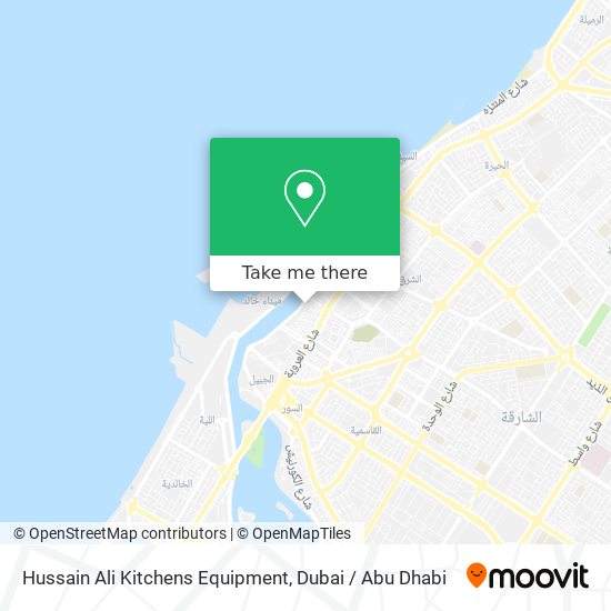 Hussain Ali Kitchens Equipment map