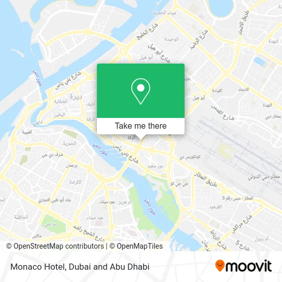 Monaco Hotel map
