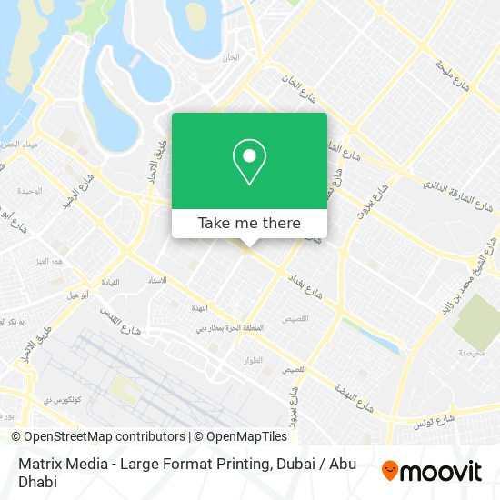Matrix Media - Large Format Printing map