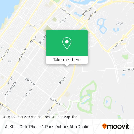 Al Khail Gate Phase 1 Park map