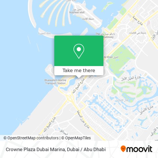 Crowne Plaza Dubai Marina map