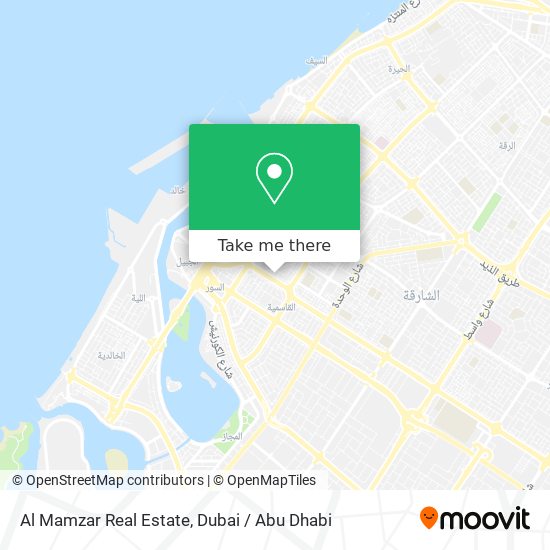 Al Mamzar Real Estate map