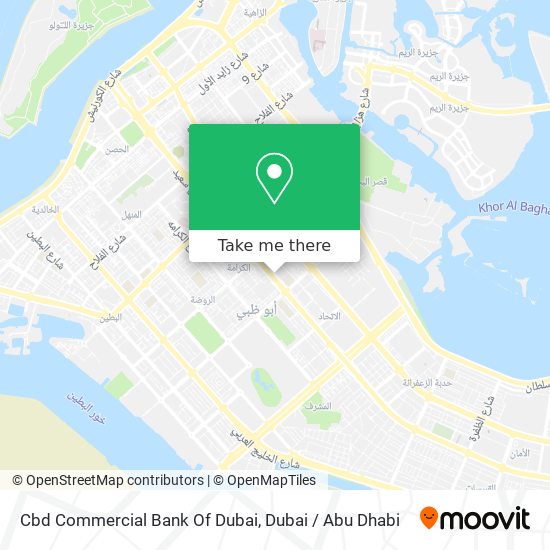 Cbd Commercial Bank Of Dubai map