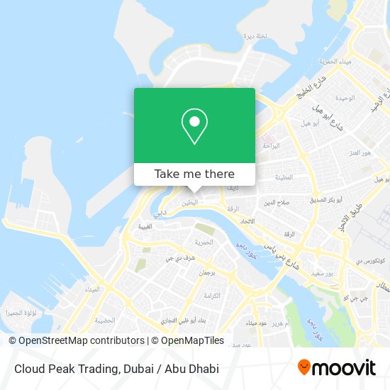 Cloud Peak Trading map